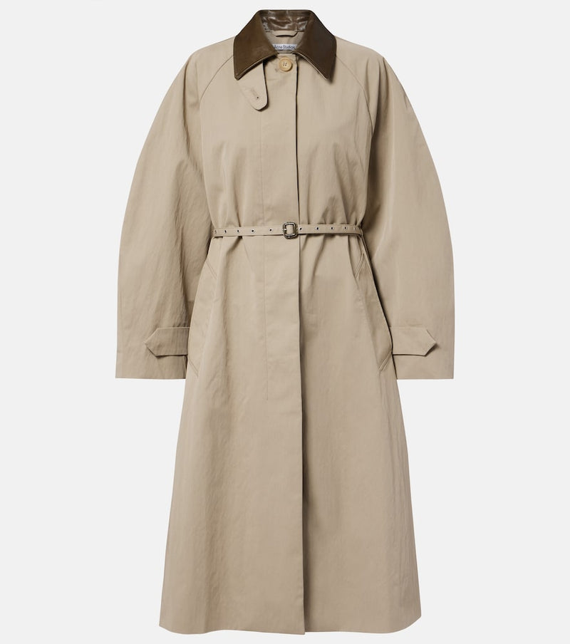 Acne Studios Cotton-blend technical trench coat
