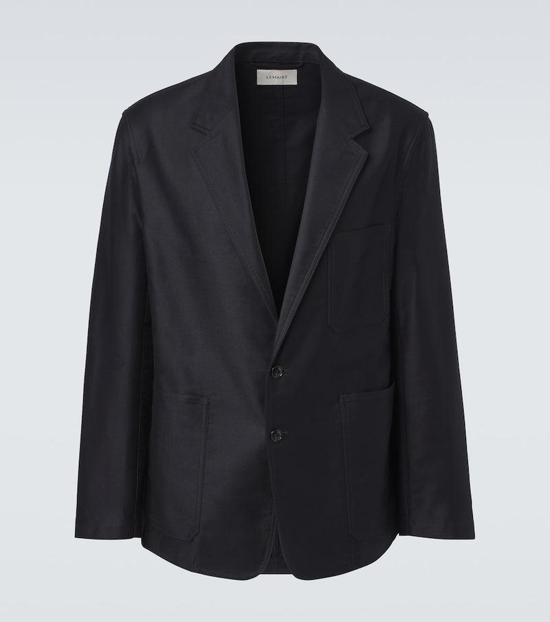 Lemaire Cotton satin suit jacket