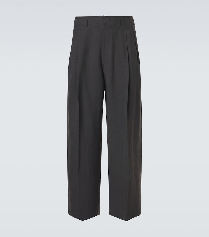 Lemaire Pleated gabardine wide-leg pants