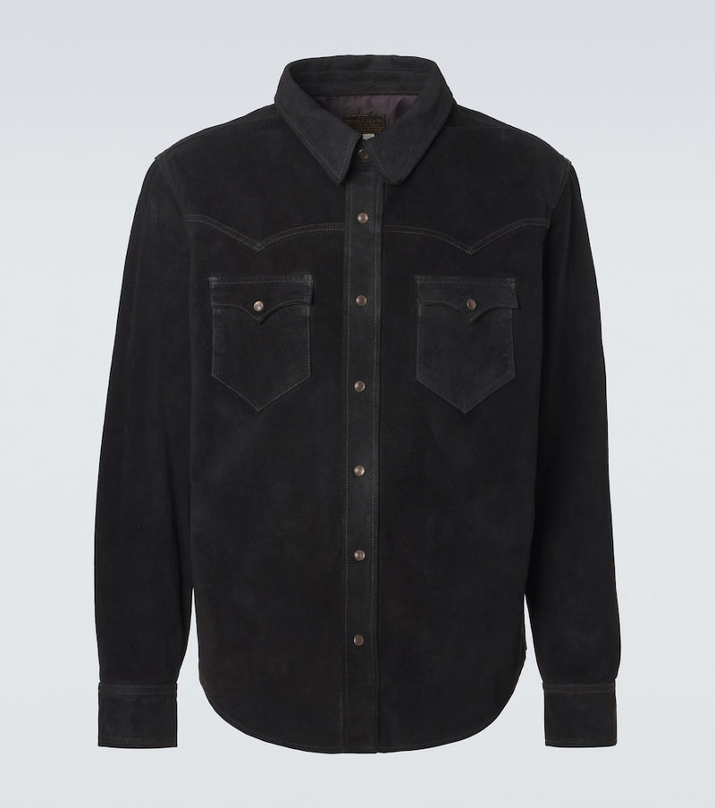 RRL Suede Western shirt