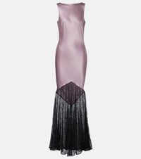 Nina Ricci Silk-blend gown