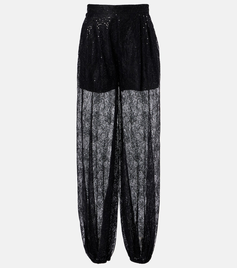 Nina Ricci Sequined lace balloon pants