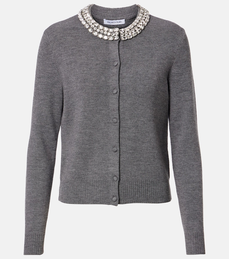 Veronica Beard Daro embellished wool cardigan