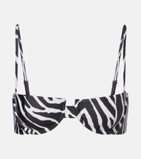 Same Zebra-print bikini top