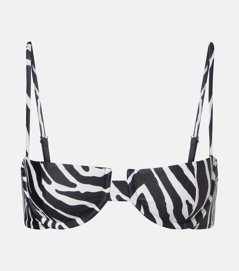 Same Zebra-print bikini top
