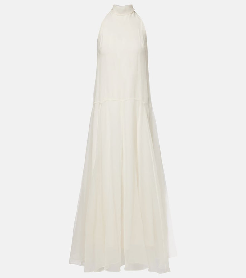 Brunello Cucinelli Monili silk maxi dress