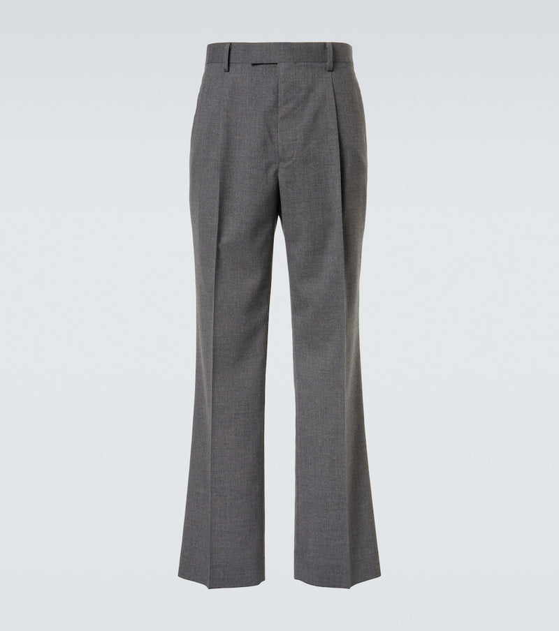 Auralee Cashmere poplin wide-leg pants