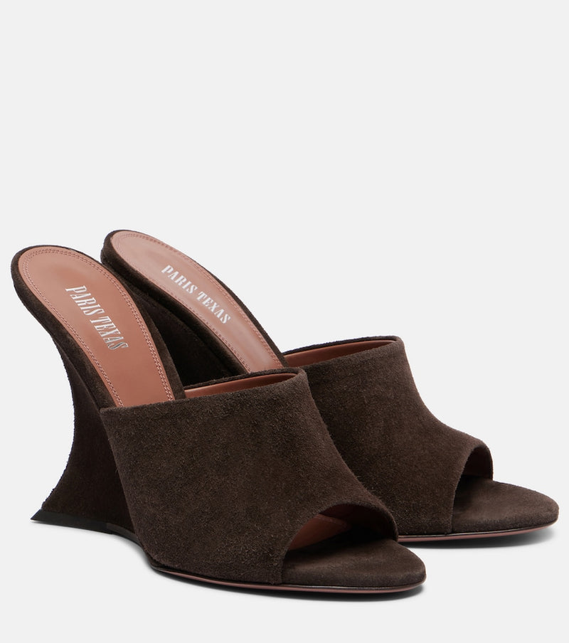 Paris Texas Nina 105 suede mules