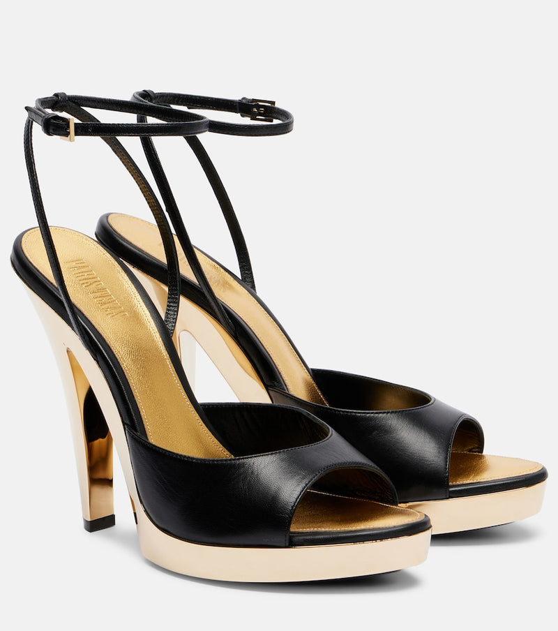 Paris Texas Gala leather platform sandals