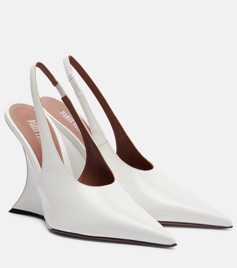 Paris Texas Nina 105 patent leather slingback pumps