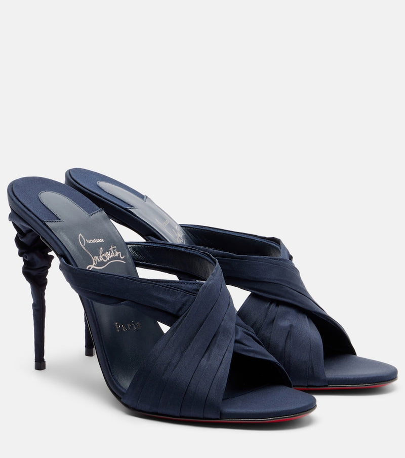 Christian Louboutin Affabula taffeta mules