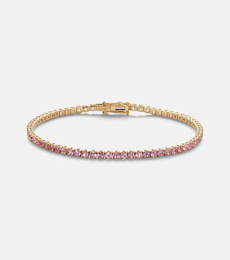 Shay Jewelry 18kt gold tennis bracelet with sapphires