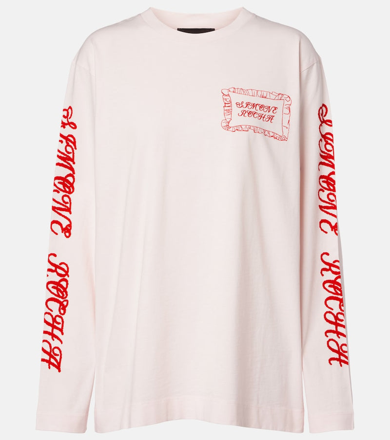 Simone Rocha Pillowcase printed cotton jersey T-shirt