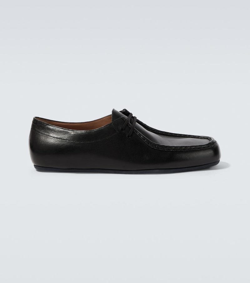 Jil Sander Hood leather lace-up boots