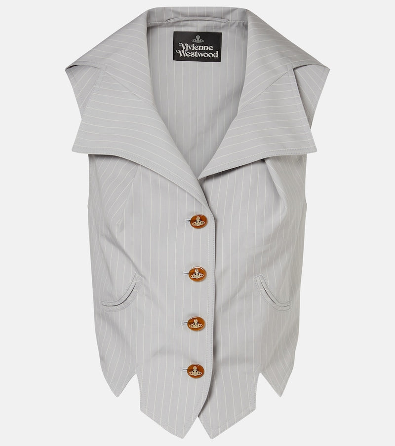 Vivienne Westwood Meryl pinstripe cotton vest