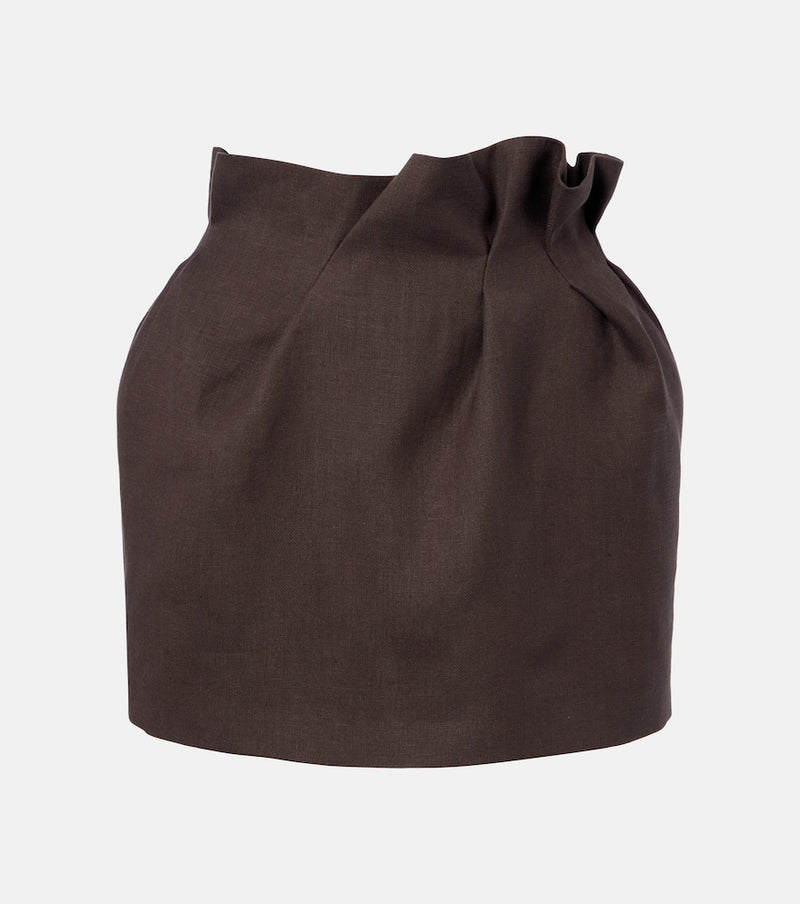 Magda Butrym Linen miniskirt