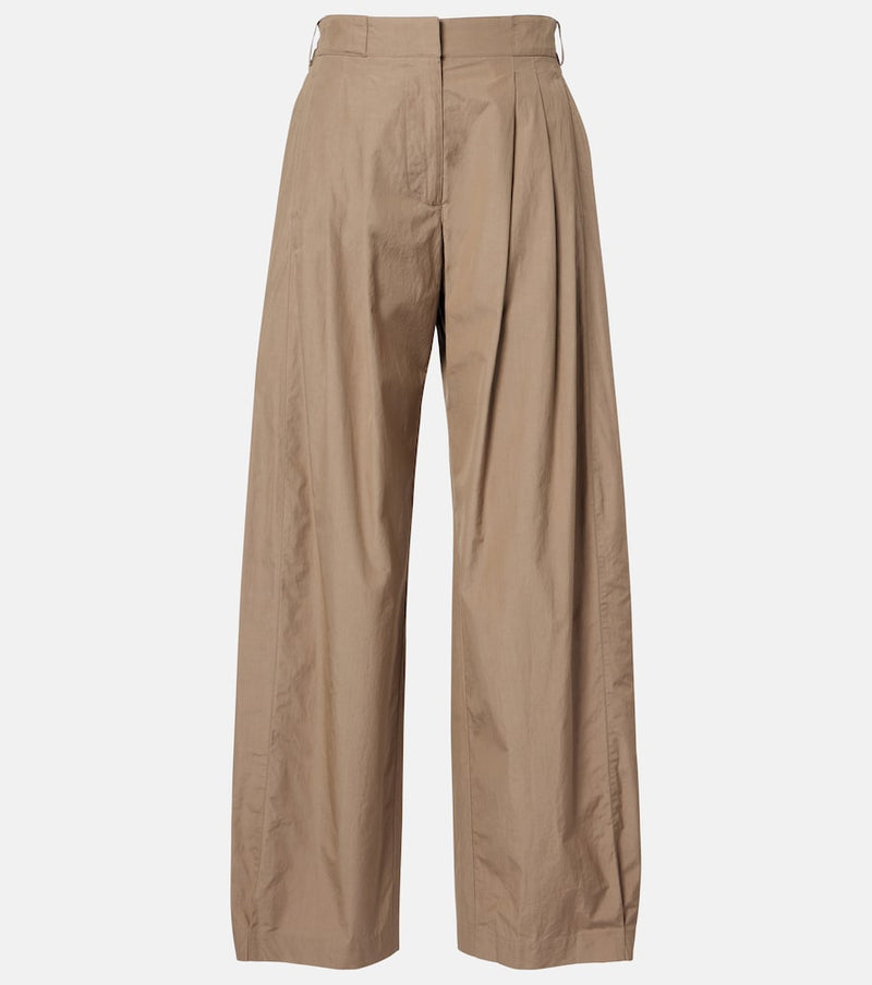 The Row Iven cotton poplin wide-leg pants
