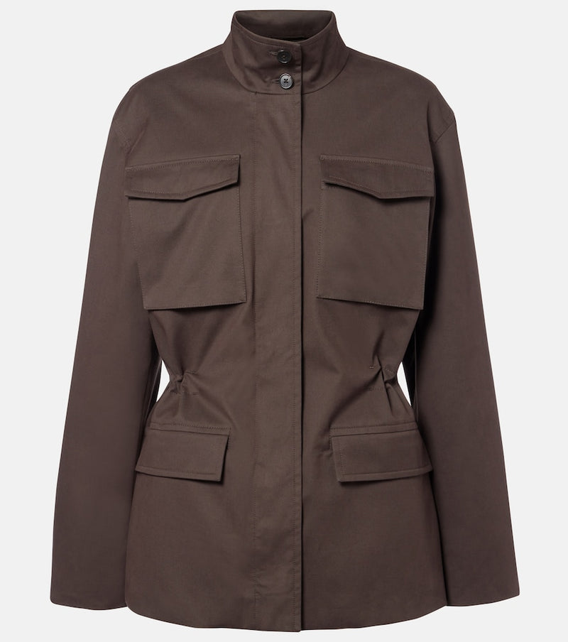 The Row Floriane cotton and cashmere field jacket
