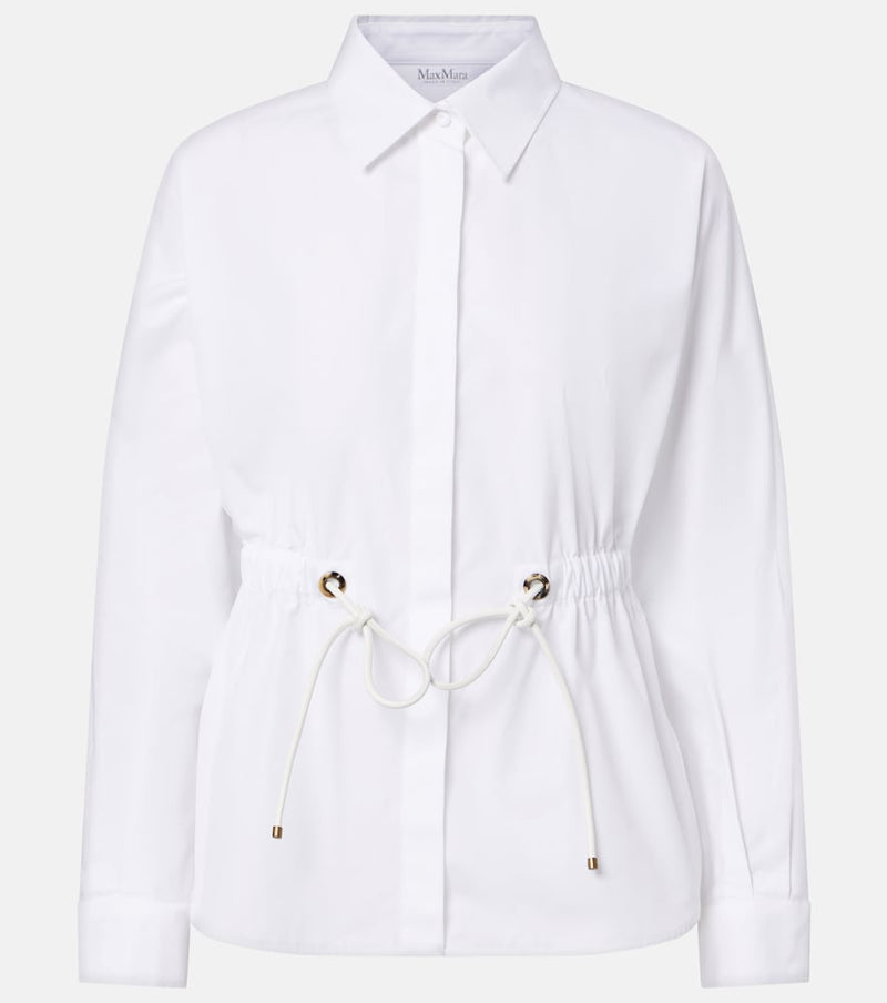 Max Mara Tazzina cotton shirt in Bianco Ottico