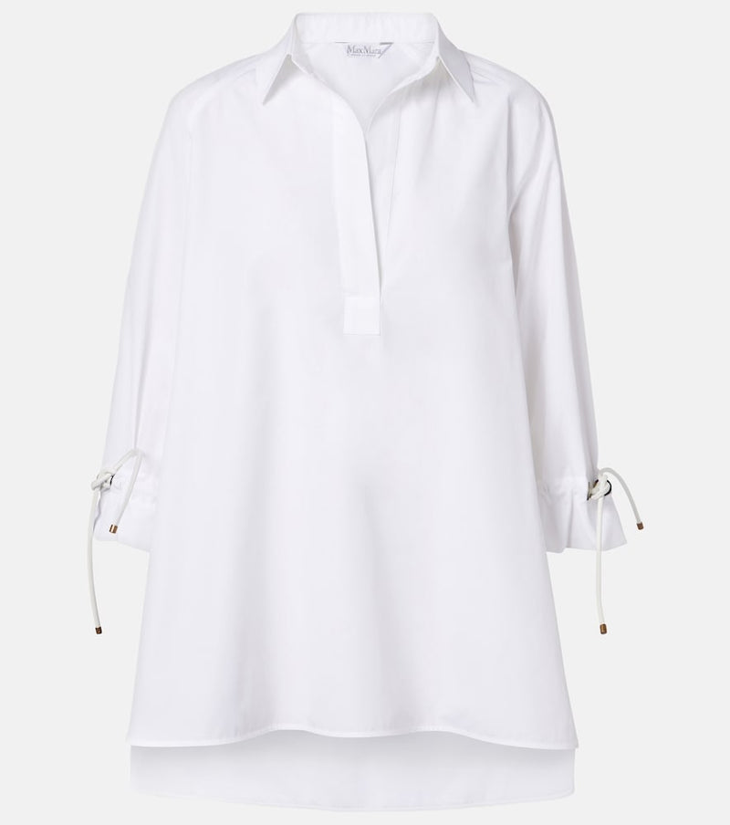 Max Mara Adorni oversized cotton poplin shirt