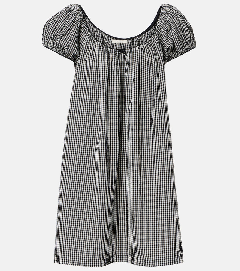 Doen Julia gingham cotton poplin minidress