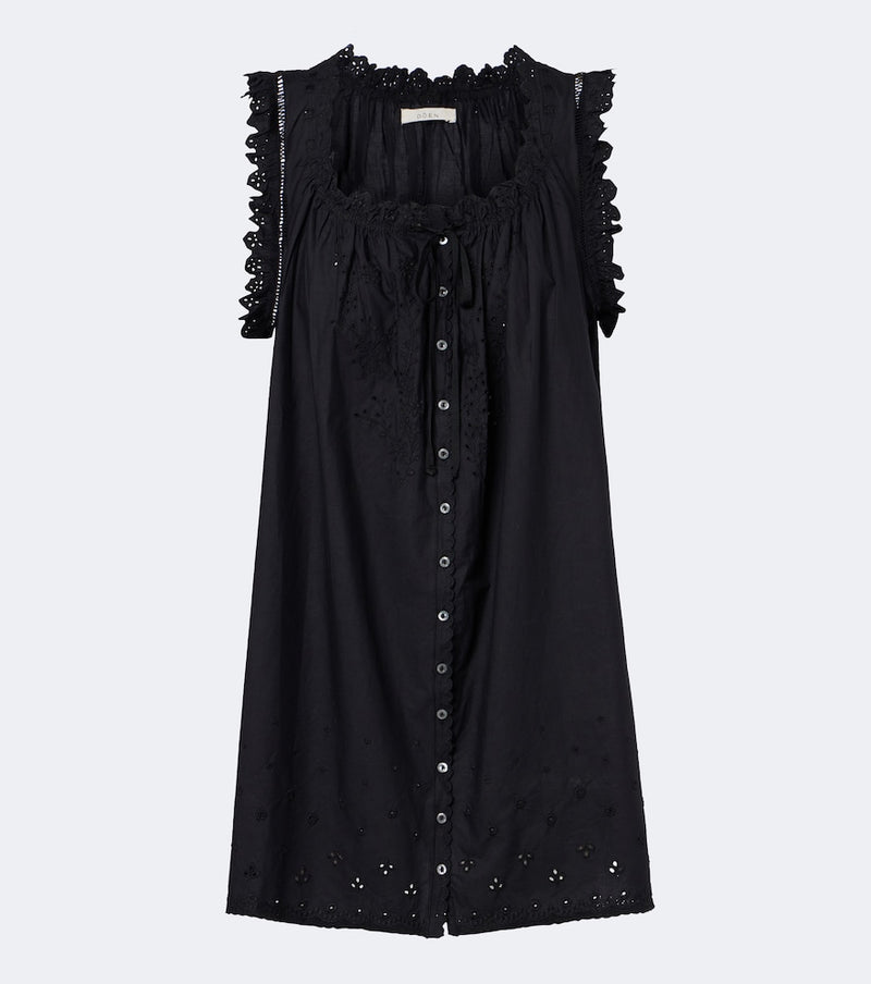 Doen Nessie broderie anglaise cotton minidress