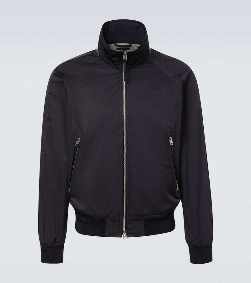 Tom Ford Leather-trimmed jacket