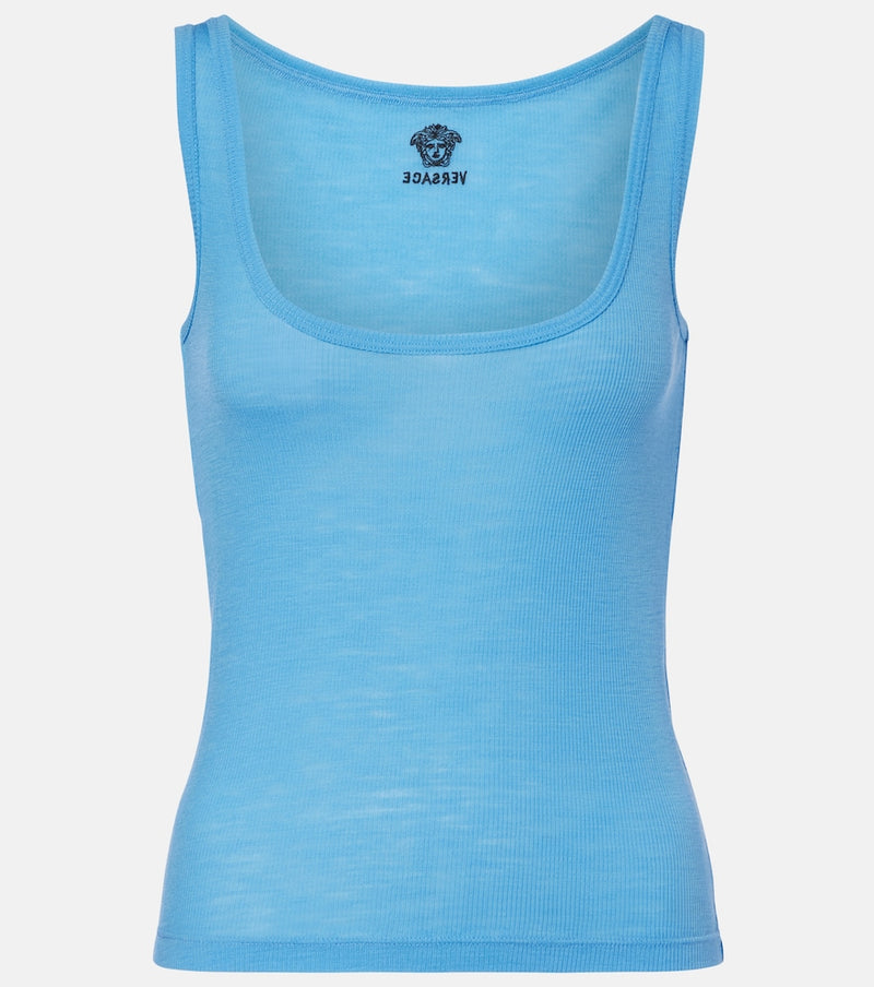 Versace Medusa virgin wool tank top