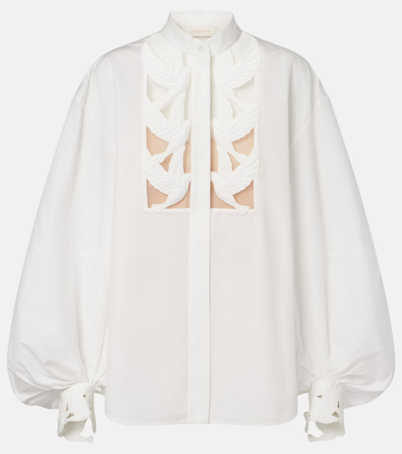 Zimmermann Luna applique cotton blouse