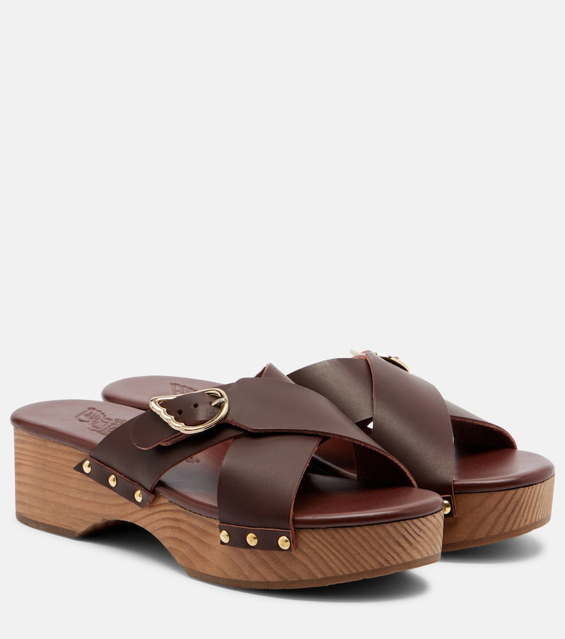 Ancient Greek Sandals Marilisa leather platform sandals