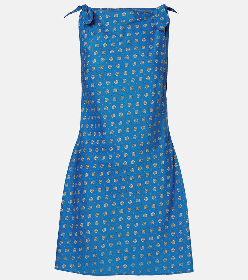 Doen Maltina cotton and silk minidress
