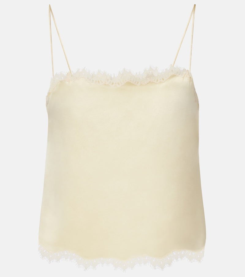 Doen Loure lace-trimmed silk camisole