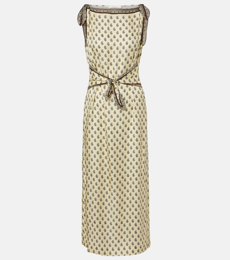 Doen Amorette paisley silk-blend midi dress