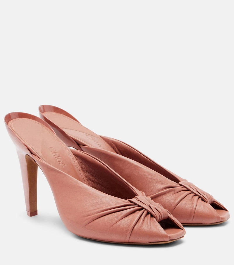 Chloe Suzie leather mules