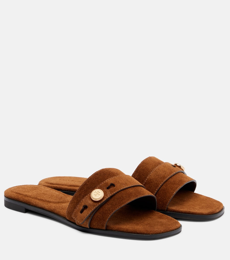 Tory Burch Romy suede slides