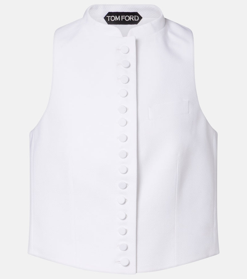 Tom Ford Cotton pique waistcoat