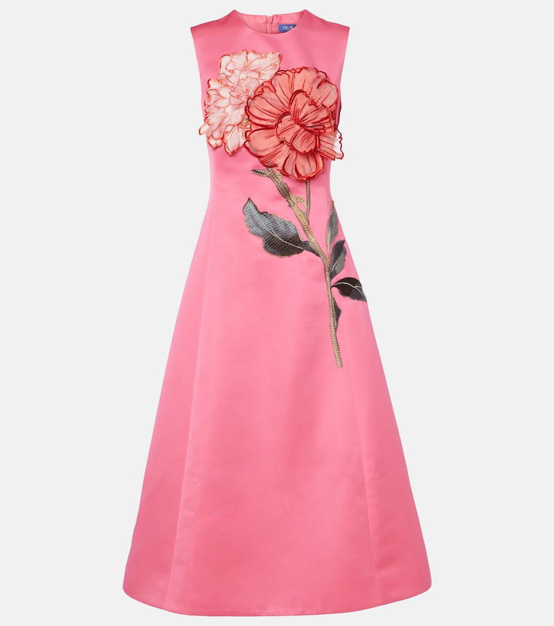 Leo Lin Cleo floral-applique cocktail dress
