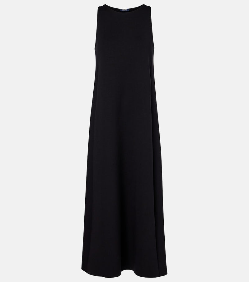 S Max Mara Eremi cotton-blend jersey midi dress