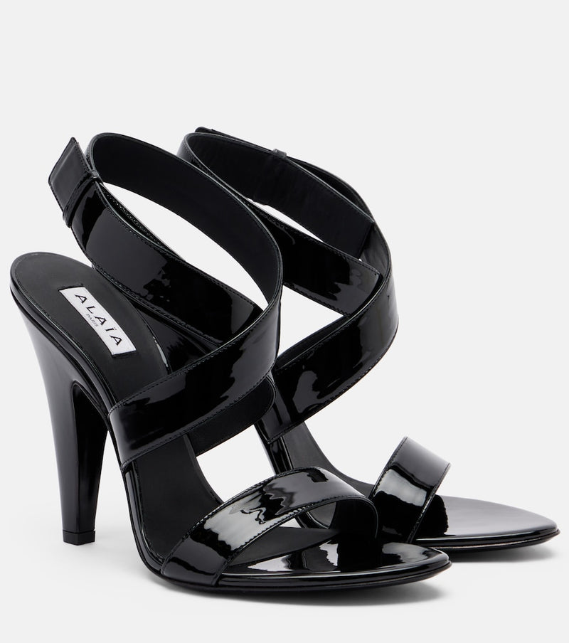 Alaia Cone patent leather sandals