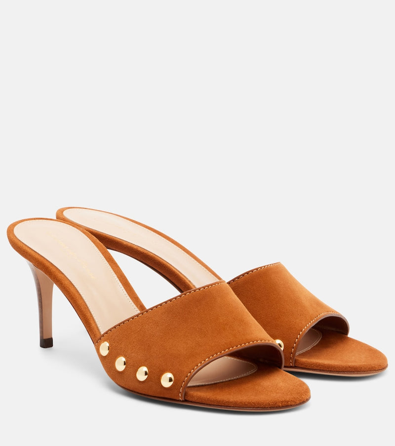 Gianvito Rossi Avelin embellished suede sandals