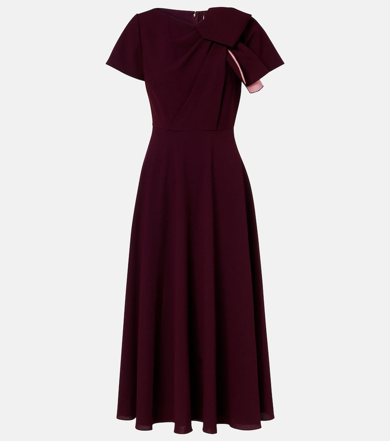 Roksanda Luna bow-detail crepe midi dress