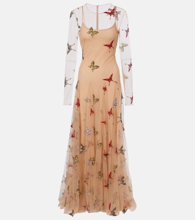 Blumarine Patch-applique maxi dress
