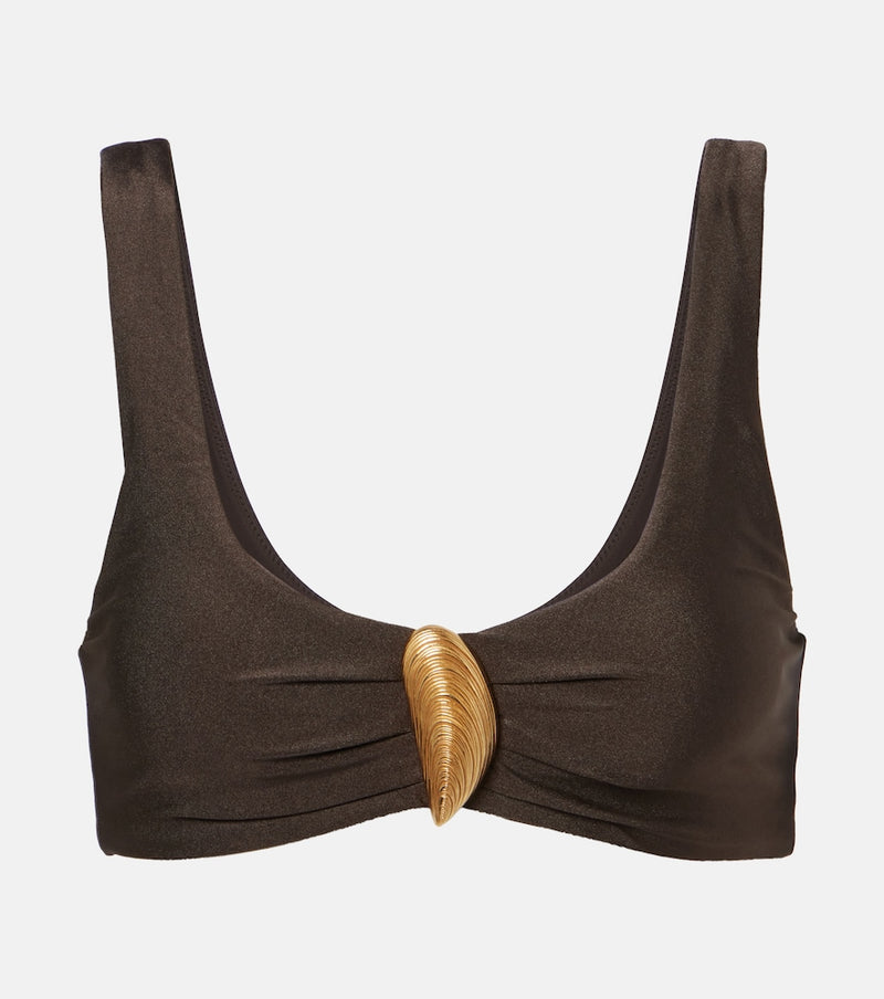Simkhai Veyra applique bikini top