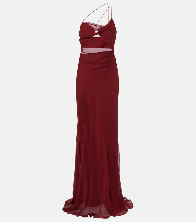The Sei Sheer silk chiffon gown