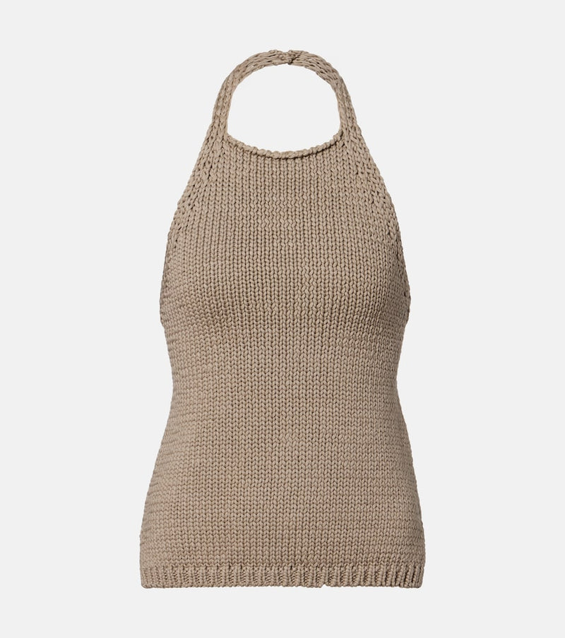 Rohe Knitted halterneck cotton top