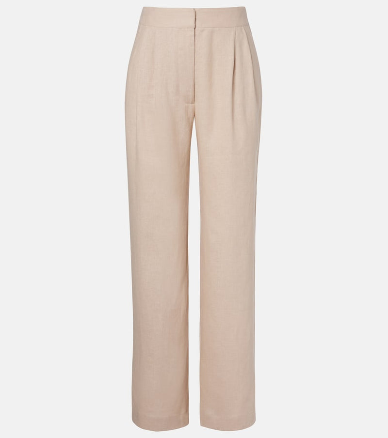 Asceno Rivello linen wide-leg pants