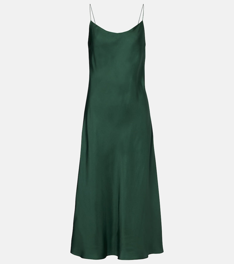 Asceno Lille silk twill slip dress