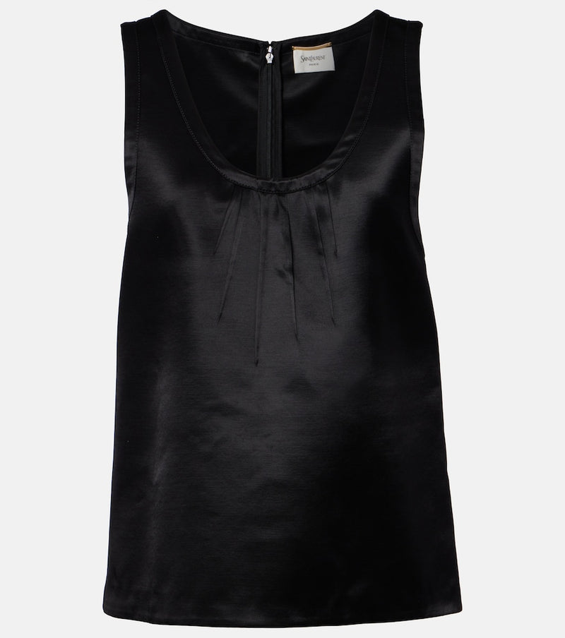 Saint Laurent Cassandre satin top