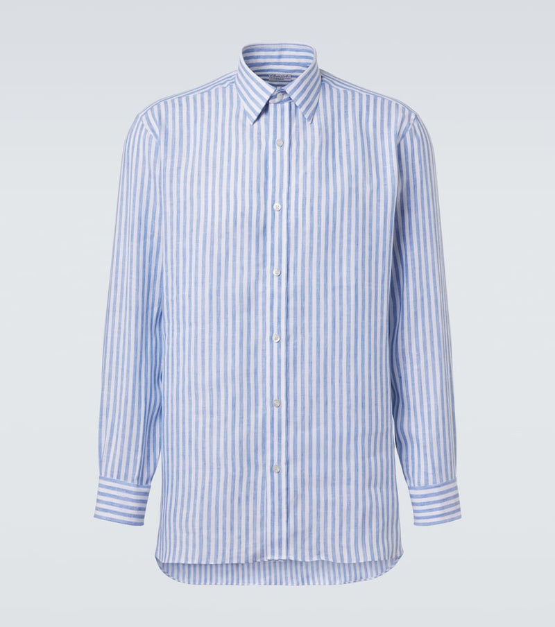 Charvet Striped linen shirt