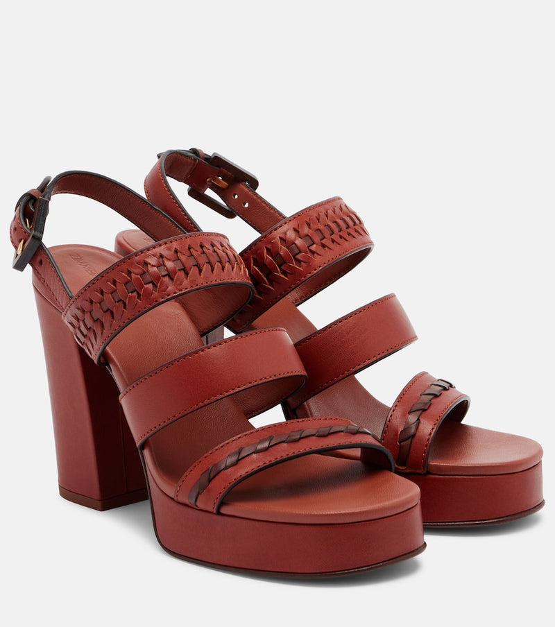 Zimmermann Alchemy leather platform sandals
